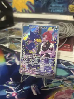 Pokemon Team Rockets Murkrow Illustration Rare Card 200/182 Destined Rivals - Image 1