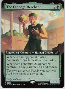 MTG The Cabbage Merchant Extended Art Foil NM Avatar Last Airbender Magic 203 - Image 1