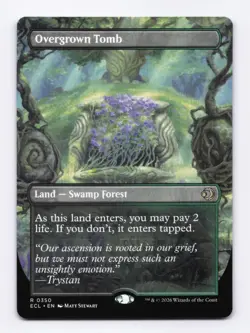 Overgrown Tomb (Borderless) 0350 (R) MTG Lorwyn Eclipsed (ECL) - Image 1