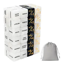 48 Pieces MTG Counter Token Dice Counters Marble Keyword Counters Life Counte... - Image 1