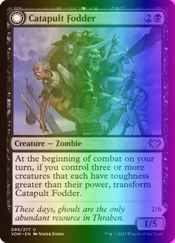 MTG Magic the Gathering Catapult Fodder (99/596) Innistrad Crimson Vow LP FOIL - Image 1