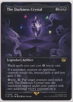 MTG The Darkness Crystal (Borderless) Final Fantasy Non Foil - Image 1