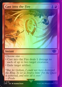 Cast into the Fire (118/943) The Lord of the Rings Tales of Middle-earth NM FOIL - Image 1