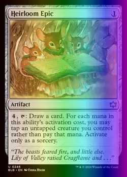 MTG Magic the Gathering Heirloom Epic (246/427) Bloomburrow LP FOIL - Image 1