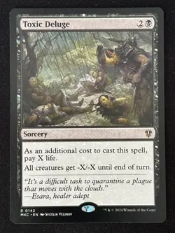 1x MTG Toxic Deluge - Commander: Murders at Karlov Manor (MKC) #142 - Magic - Image 1