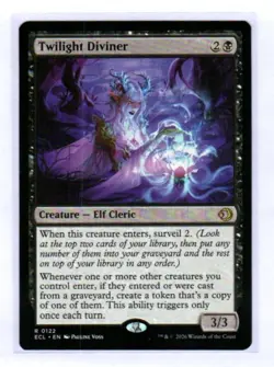 Twilight Diviner MTG Lorwyn Eclipsed #0122 R NM - Image 1