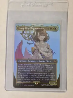 Magic: Final Fantasy MTG Yuna, Grand Summoner 208 Borderless Mythic Foil Card - Image 1