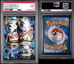 Pokemon M Mewtwo EX 159/162 Breakthrough Full Art Ultra Rare Holo PSA 9 - Image 3