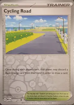 Pokemon TCG - Cycling Road SV: Scarlet & Violet 151 157/165 NM - REVERSE HOLO - Image 1