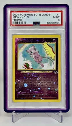 PSA 9 2001 Pokemon Mew 01/18 Southern Islands Promo Reverse Holo Mint - Image 1