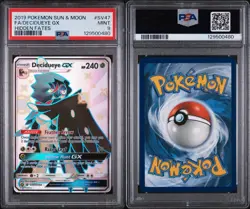 2019 POKEMON SUN & MOON HIDDEN FATES #SV47 FULL ART/DECIDUEYE GX PSA 9 - Image 3