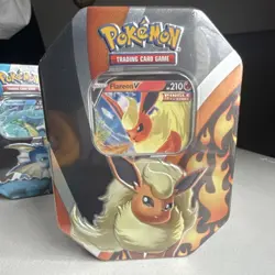 Pokemon Eevee Evolutions Tin Vaporeon Jolteon Flareon 2021 Sealed Standard Size - Image 2