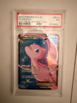 Pokemon Mew EX RC24/RC25 Legendary Treasures Full Art Holo Ultra Rare PSA 7 2013 - Image 1