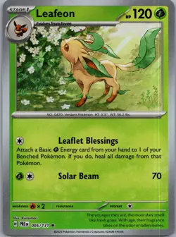 SV06: Twilight Masquerade #011/167 Leafeon Pokemon - Image 1