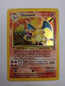 Charizard 4/130 - Pokemon TCG Base Set 2 Vintage WOTC Holo Rare - Image 1