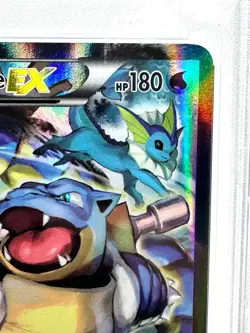 Pokemon PSA 8 Blastoise EX Black Star Promo XY122 Red & Blue 2016 kawayoo - Image 4