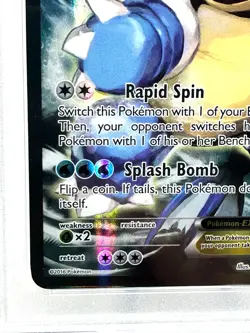 Pokemon PSA 8 Blastoise EX Black Star Promo XY122 Red & Blue 2016 kawayoo - Image 5