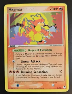 Magmar 21/92 Pokemon 2006 EX Legend Maker Rare MP - Image 1