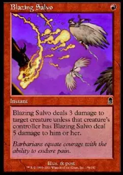 Blazing Salvo - Medium Play MTG Odyssey - Image 1