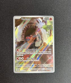 Pokemon TCG Twilight Masquerade Torkoal 172/167 Illustration Rare LP - Image 1