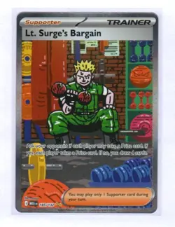 Lt. Surge's Bargain Mega Evolutions 185/132 Pokemon Special Illustration Rare NM - Image 1
