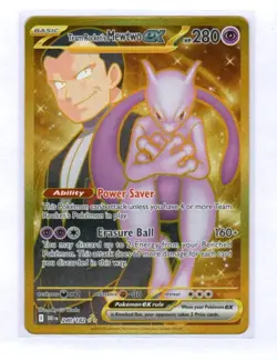 Team Rocket's Mewtwo ex - 240/182 - Pokemon Destined Rivals Hyper Rare NM - Image 1
