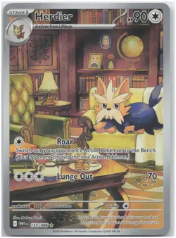 Herdier - 155/086 WHT SV: White Flare NM - Pokemon TCG - Image 1