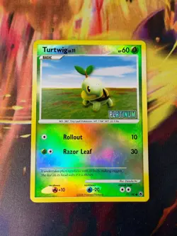 Turtwig 077/100 LP Holofoil Promo Burger King Promos 2009 Pokemon TCG - Image 1