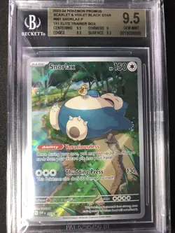 2023 POKEMON SVP EN-SV BLACK STAR PROMO 151 GEM MINT SNORLAX BGS 9.5 - Image 1