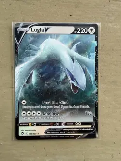 Pokemon Lugia V 138/195 Silver Tempest Sword & Shield Legendary Ultra Rare - Image 1