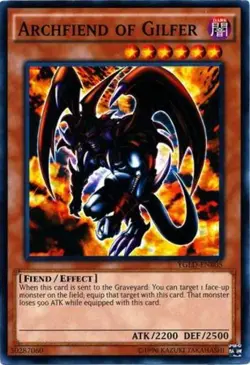 Archfiend of Gilfer - YGLD-ENB05 - Common - Unlimited Edition - Damaged - Yugi's - Image 1