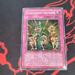 Amazoness Archers MFC-096 Super Rare Magician's Force Yu-Gi-Oh Unlimited HP - Image 1
