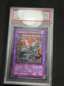 Yugioh PSA 9 Chimeratech Overdragon POTD-EN034 1st Edition Ultimate Rare - Image 2