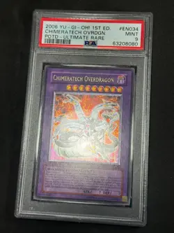 Yugioh PSA 9 Chimeratech Overdragon POTD-EN034 1st Edition Ultimate Rare - Image 3