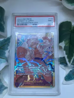 Namco Monkey D. Luffy One Piece Awakening Secret Rare Foil PSA 9 OP05-119 2023 - Image 1
