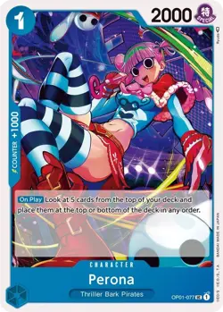 One Piece Perona (OP01-077/284) OP01 Romance Dawn NM - Image 1