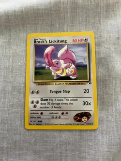 Brock's Lickitung 41/132 - Gym Heroes - Pokemon Card LP - Image 1