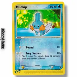 Mudkip 60/109 - 2003 Ruby and Sapphire Common e-Reader Pokemon Card LP - Image 1