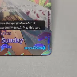 Bandai One Piece CCG Nico Robin Full Art Holo Character Card Ms. All Sunday SP - Image 5