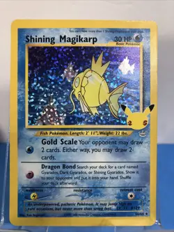 Shining Magikarp 66/64 Celebrations Classic Collection Holo Pokemon TCG Card NM - Image 1