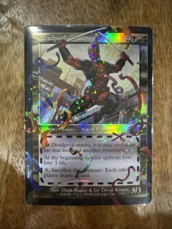 MTG Secret Lair Deadpool Trading Card Pool Party Chase Foil 7129 2BR - Image 1