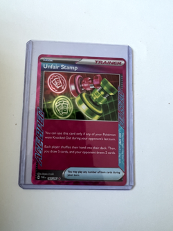 Pokemon Unfair Stamp 165/167 SV06: Twilight Masquerade Holo - Image 1