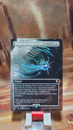 MTG Judgment of Alexander #455 Borderless Commander: Final Fantasy Non-Foil - Image 1