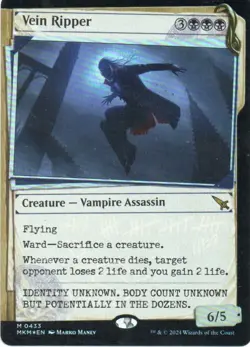 MTG: Murders at Karlov Manor: Foil Showcase Invisible Ink Vein Ripper: LP Con - Image 1