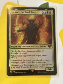 Sauron, the Dark Lord NM Lord of the Rings- Magic The Gathering - MTG - NM - Image 3
