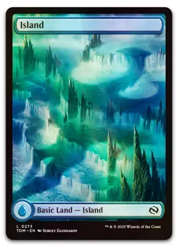 Island (0273) #273 (Foil) (NM) Tarkir Dragonstorm TDM Magic MTG - Image 1