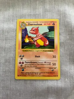Pokemon Charmeleon Base Set 24/102 Shadowless MP Vintage (1/2) - Image 1