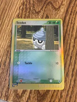 Seedot 77/100 Common Reverse Holo Pokemon EX Sandstorm LP - Image 1