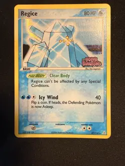 Regice Reverse Holo Stamped (Holo Bleed) Holon Phantoms 27/110 Pokemon TCG - Image 1