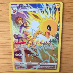 JOLTEON TG04/TG30 POKEMON CARD (TRAINER GALLERY BRILLIANT STARS SET) FULL ART - Image 1